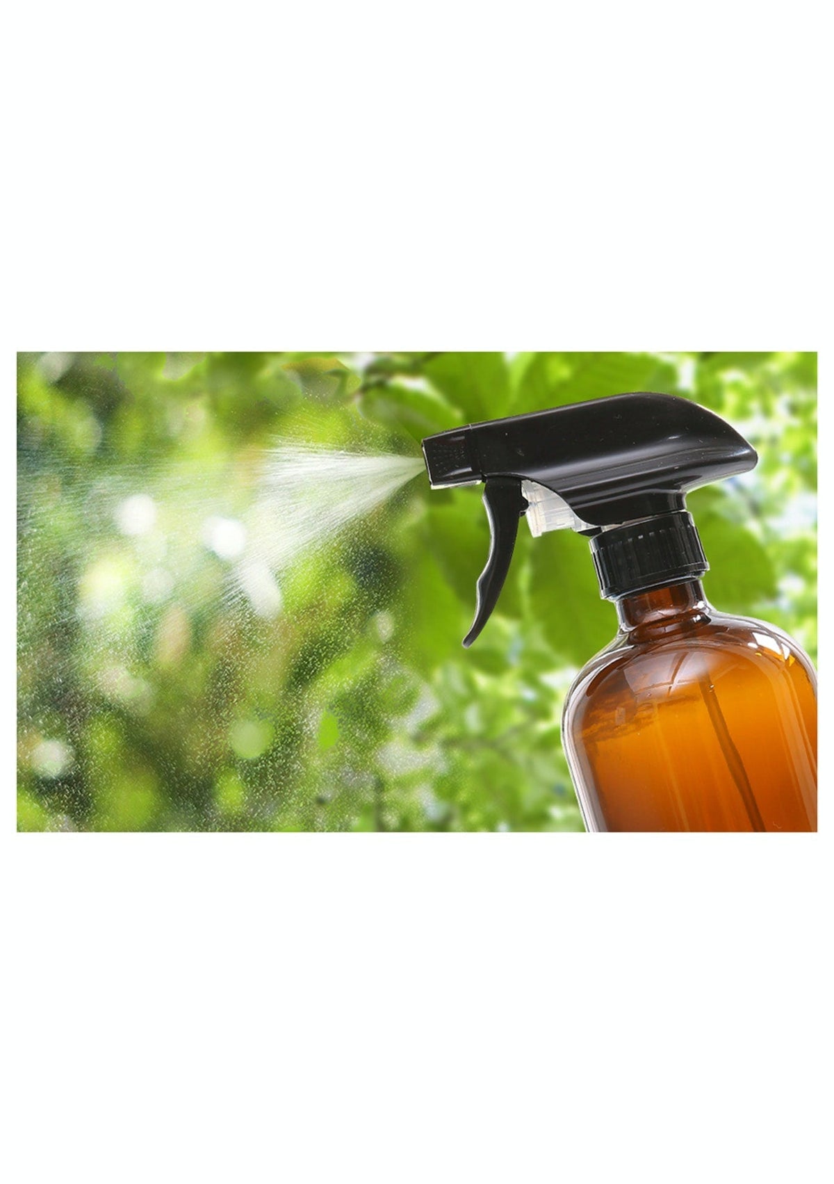 Amber glass spray bottle - The Green Room Flower Company