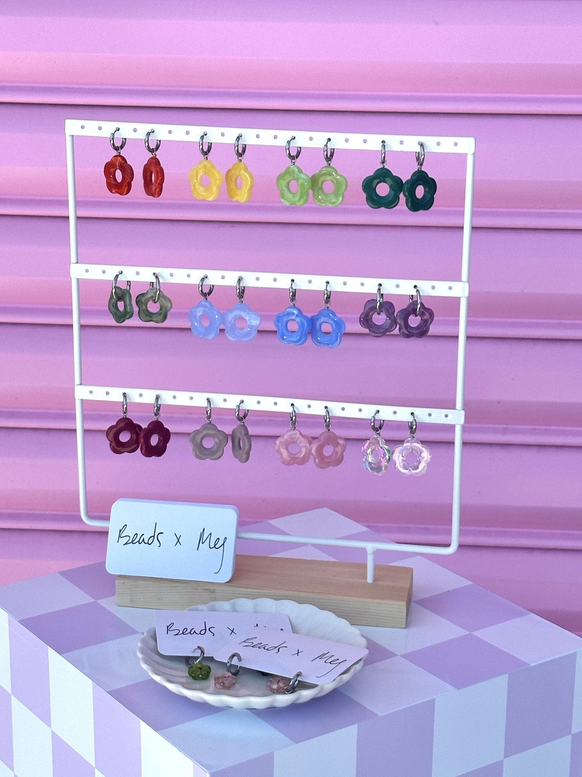 Bloom Earrings - Beads x Meg - The Green Room Flower Company