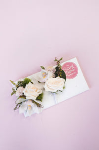 COMBO DEAL - Wrist corsage + Buttonhole - The Green Room Flower Company