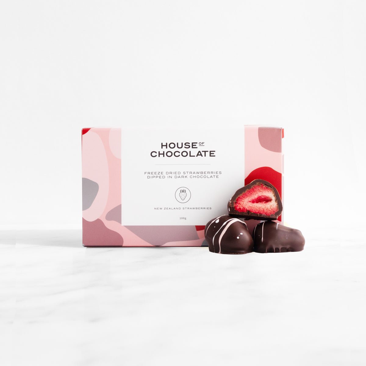 Dark Chocolate Freeze Dried Strawberries - The Green Room Flower Company