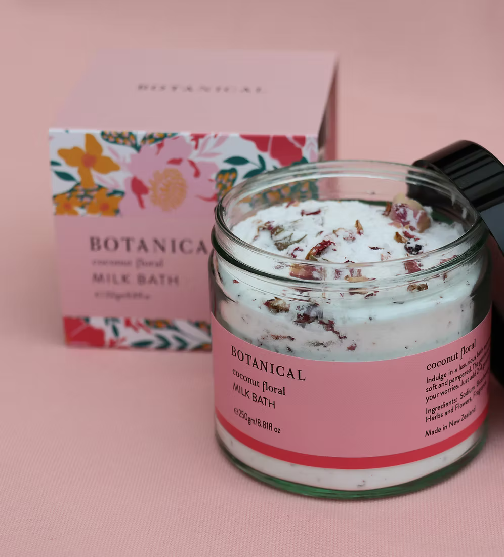 Botanical Floral Milk Bath - Rose + Coconut