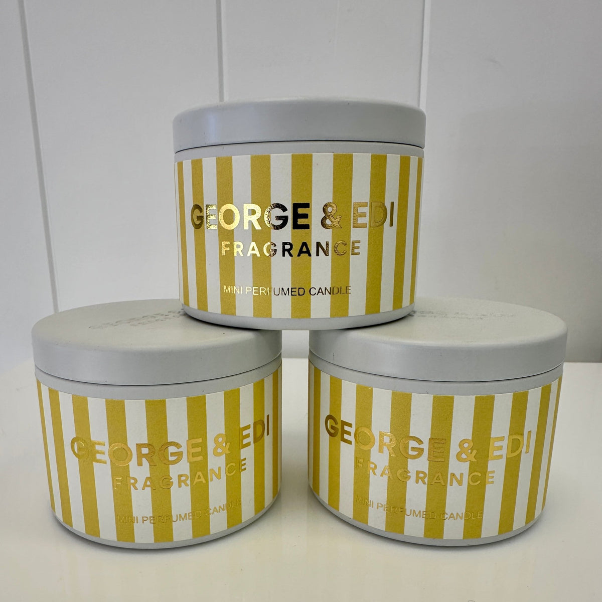 George & Edi candle small - The Green Room Flower Company