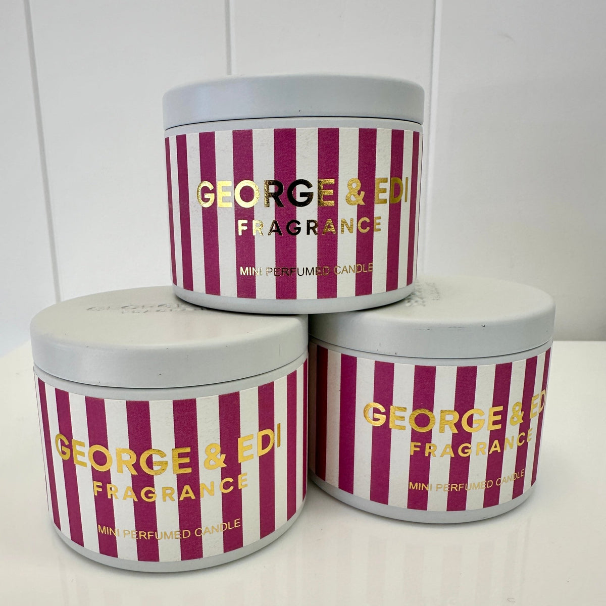 George & Edi candle small - The Green Room Flower Company
