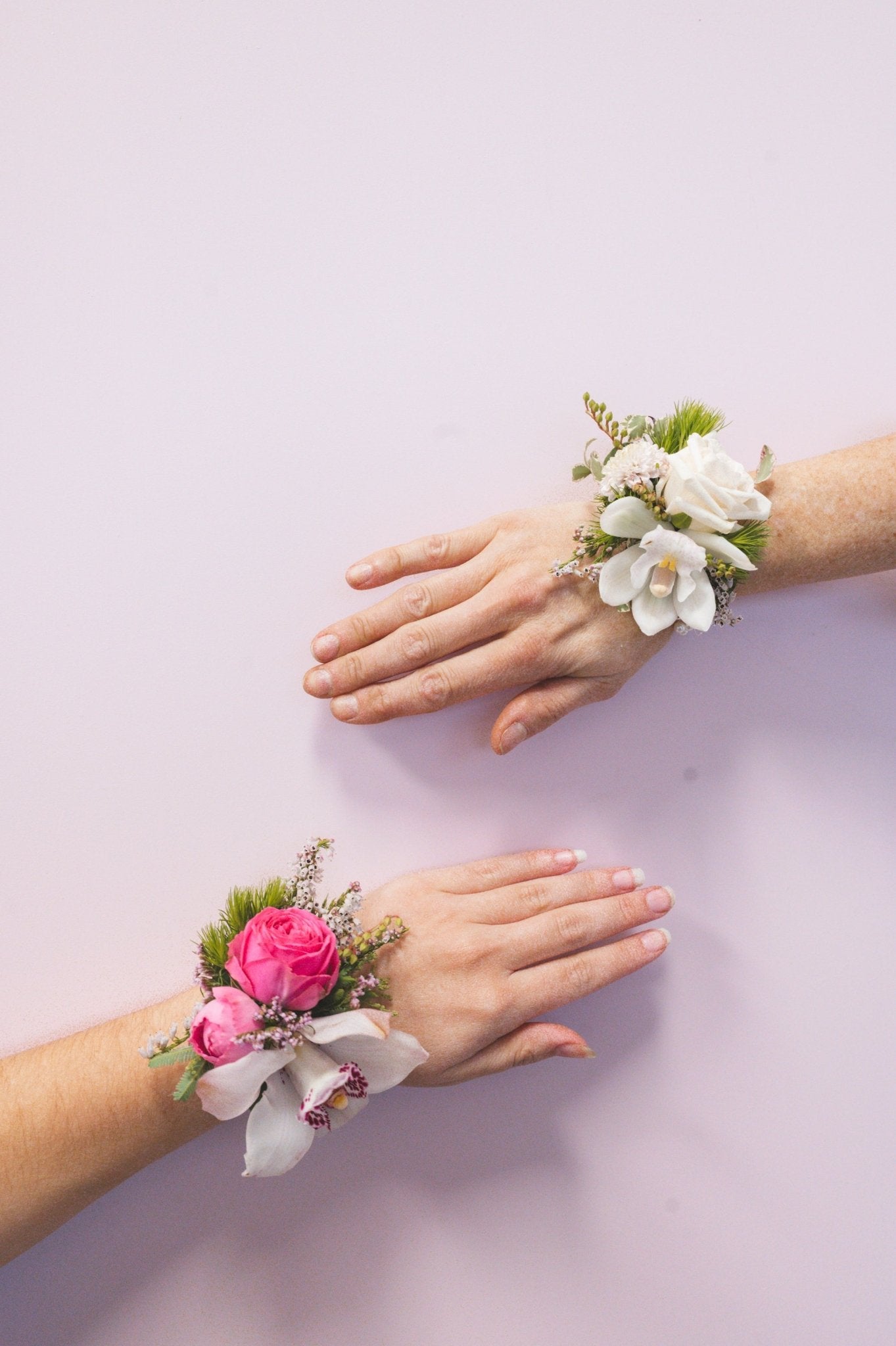 MAC Ball Wrist Corsage - The Green Room Flower Company