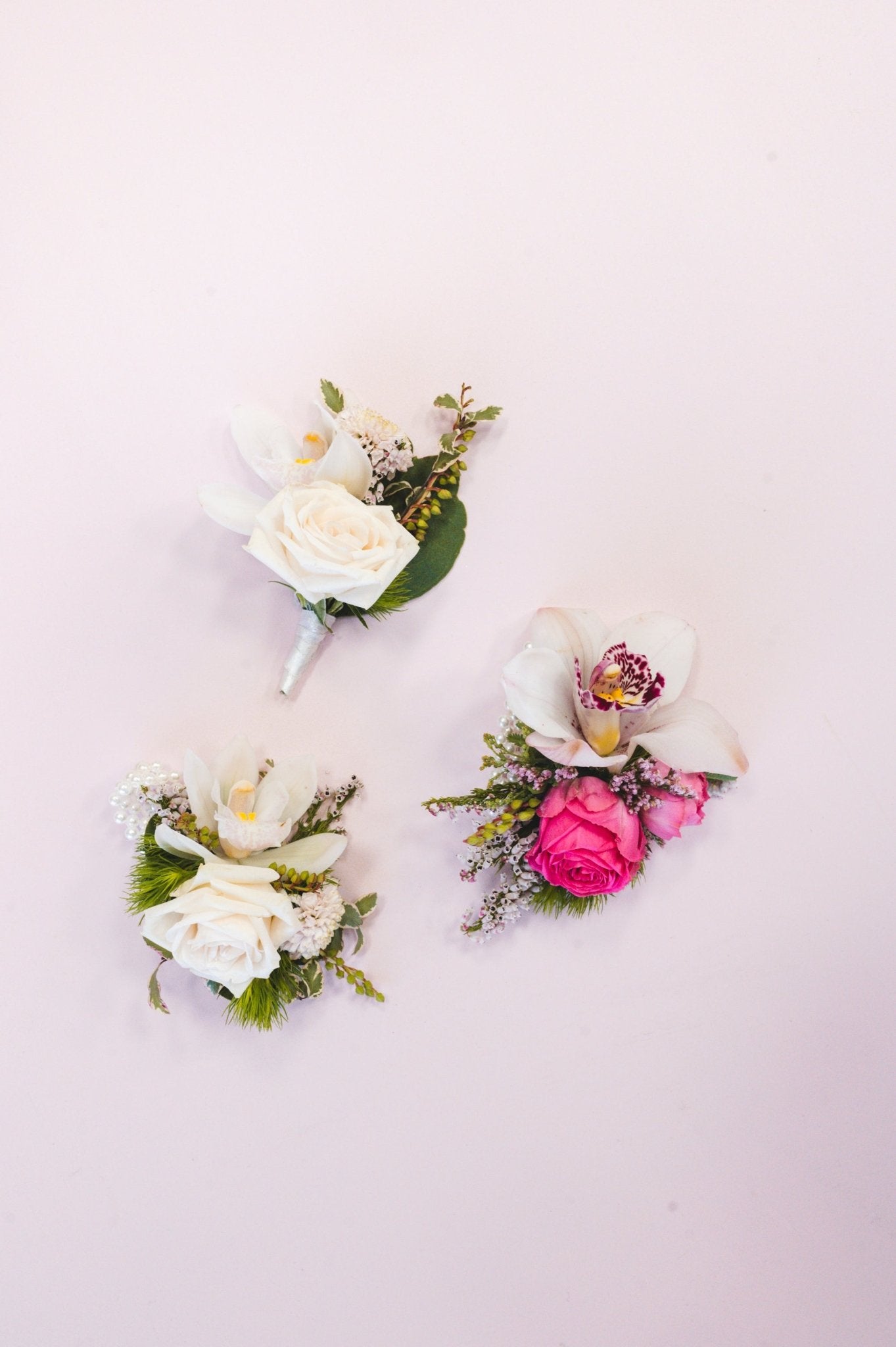 MAC Ball Wrist Corsage - The Green Room Flower Company
