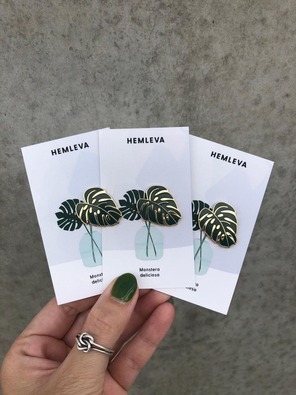 Monstera Green Pin - The Green Room Flower Company