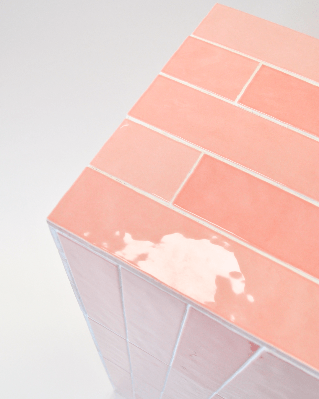 Pink Tile Plinths - The Green Room Flower Company