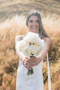 Rose only wedding Bouquet - The Green Room Flower Company