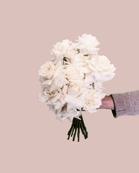 Rose only wedding Bouquet - The Green Room Flower Company