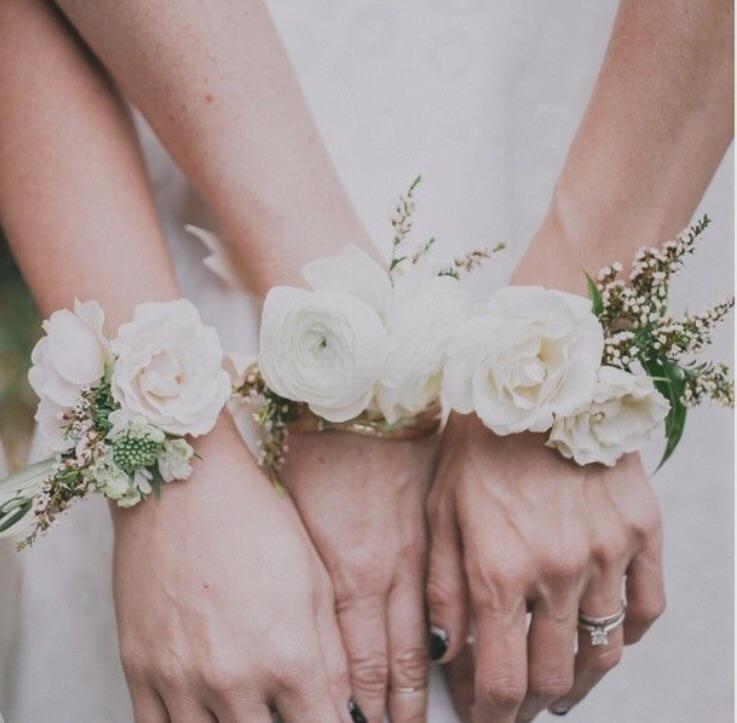 COMBO DEAL - Wrist corsage + Buttonhole - The Green Room Flower Company