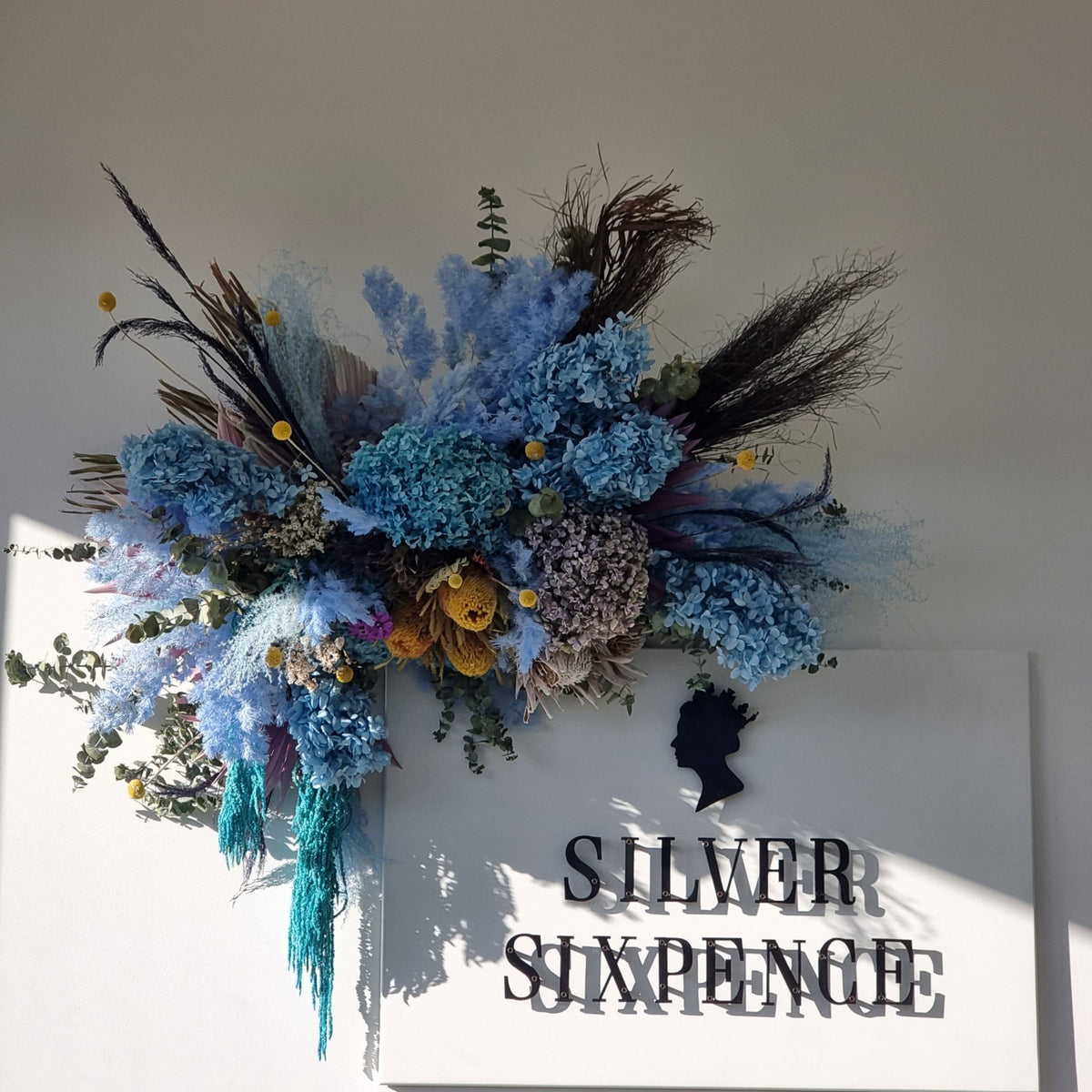 Custom Dried Wall Arrangements - The Green Room Flower Company