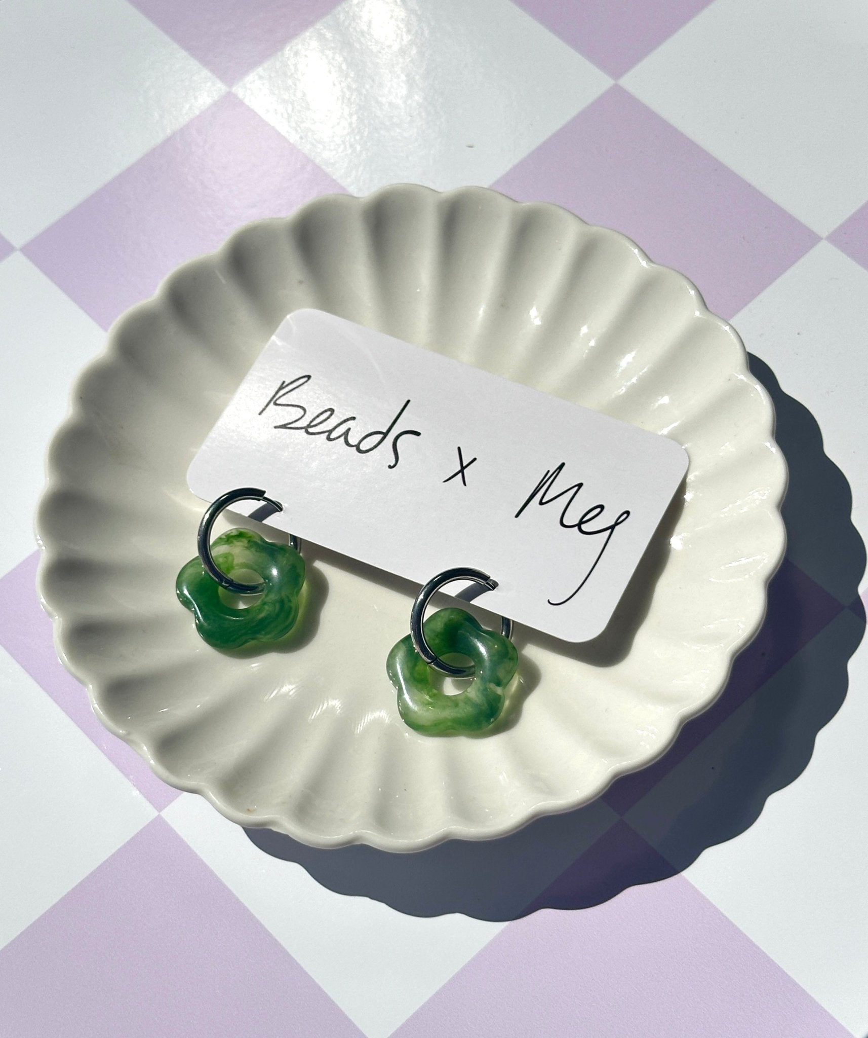 Bloom Earrings - Beads x Meg - The Green Room Flower Company