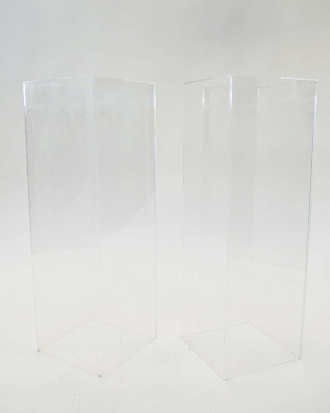 Clear Plinths - The Green Room Flower Company