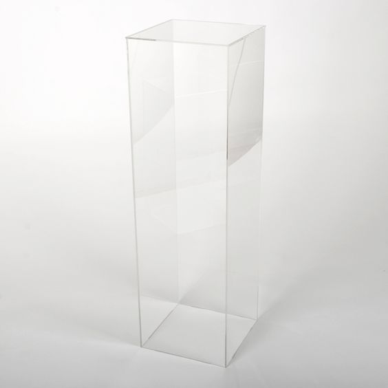 Clear Plinths - The Green Room Flower Company