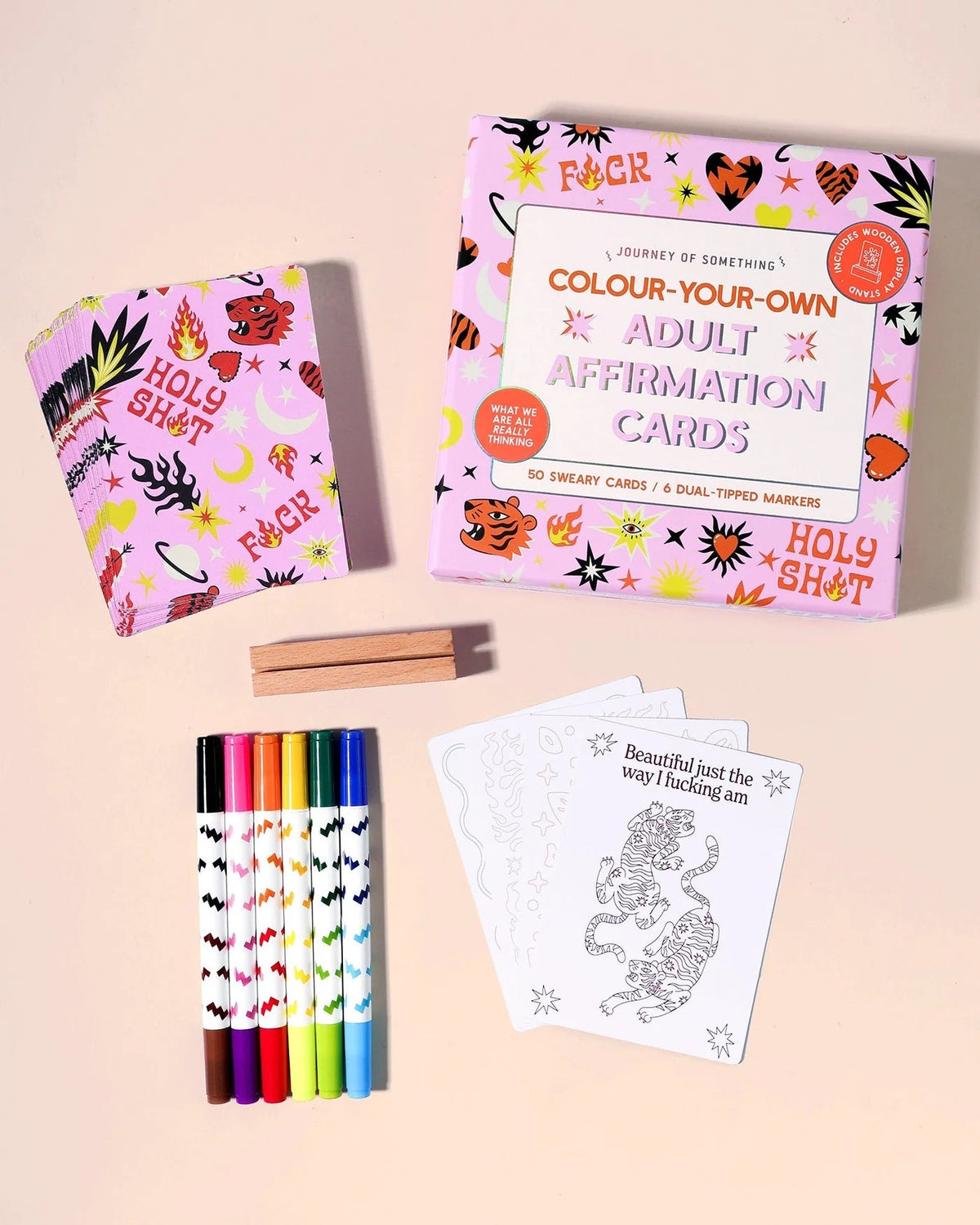 Colour your own adult affirmation cards - The Green Room Flower Company