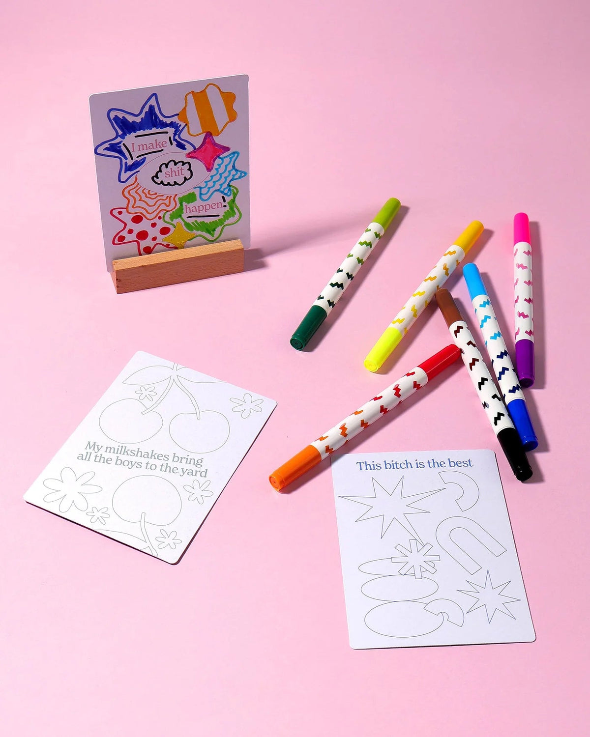 Colour your own adult affirmation cards - The Green Room Flower Company