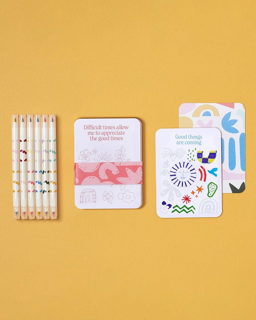 Colour your own affirmation cards - The Green Room Flower Company