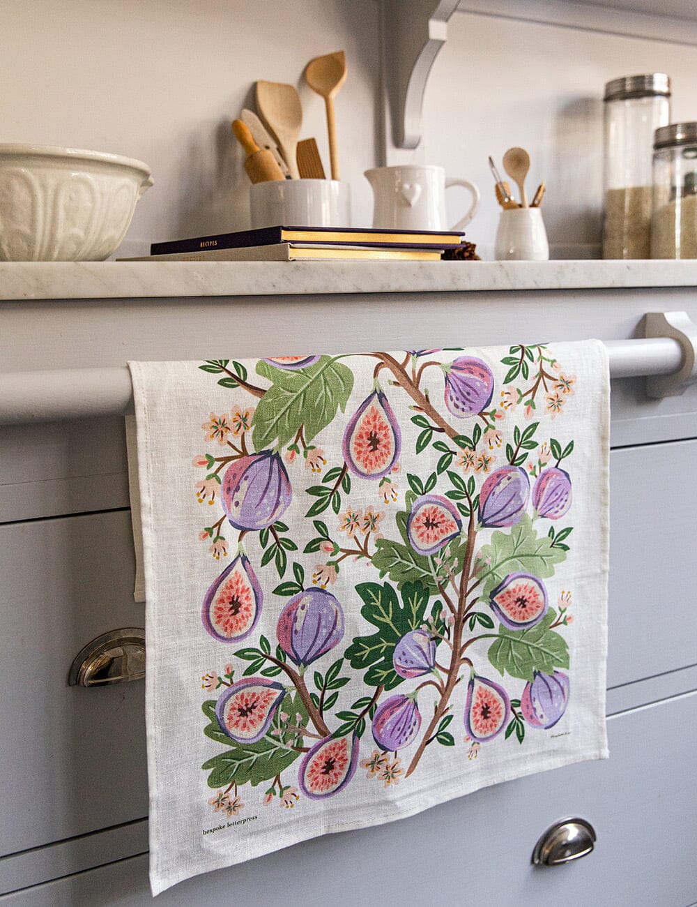 Figs 100% Linen Tea Towel - The Green Room Flower Company