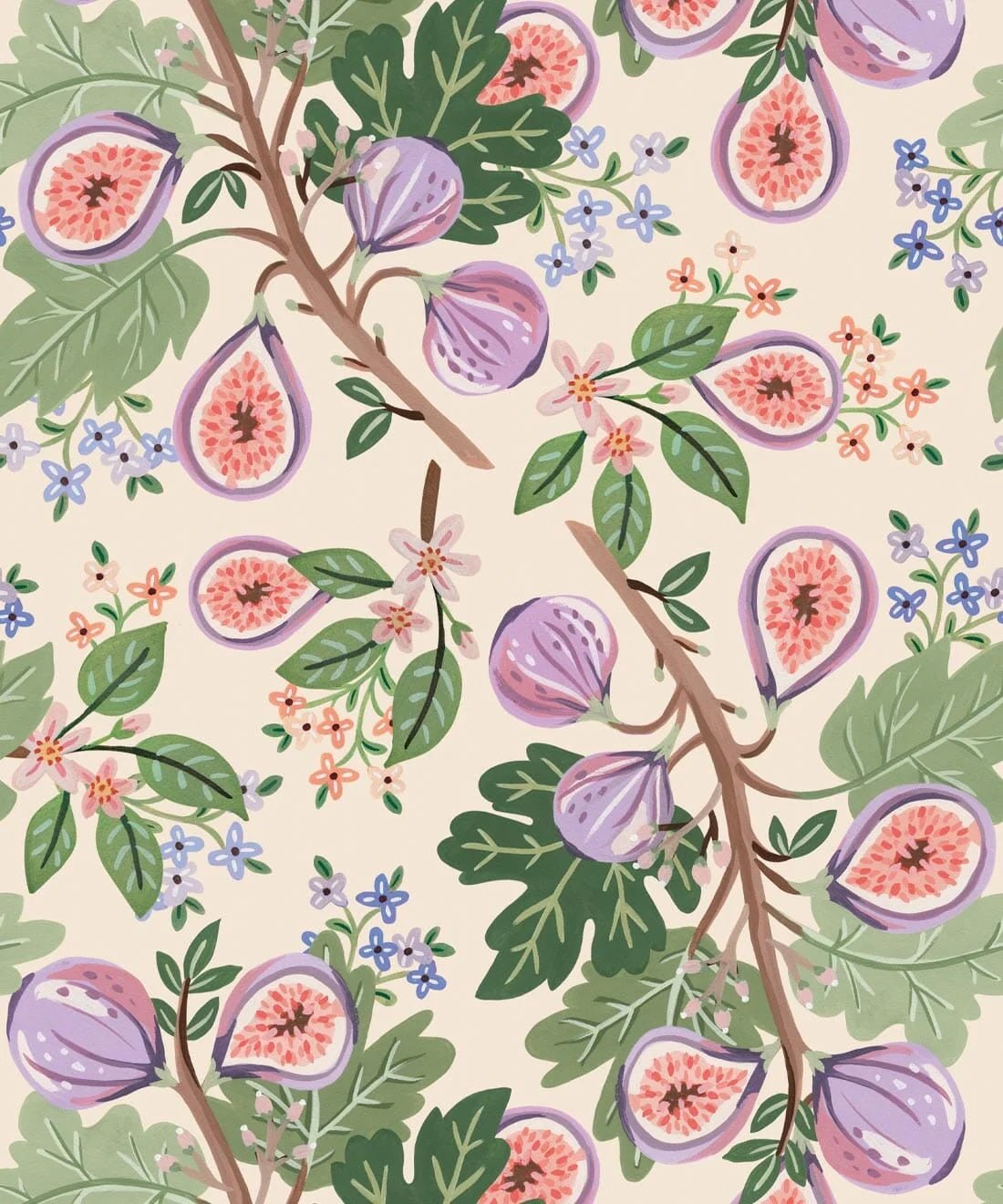 Figs 100% Linen Tea Towel - The Green Room Flower Company