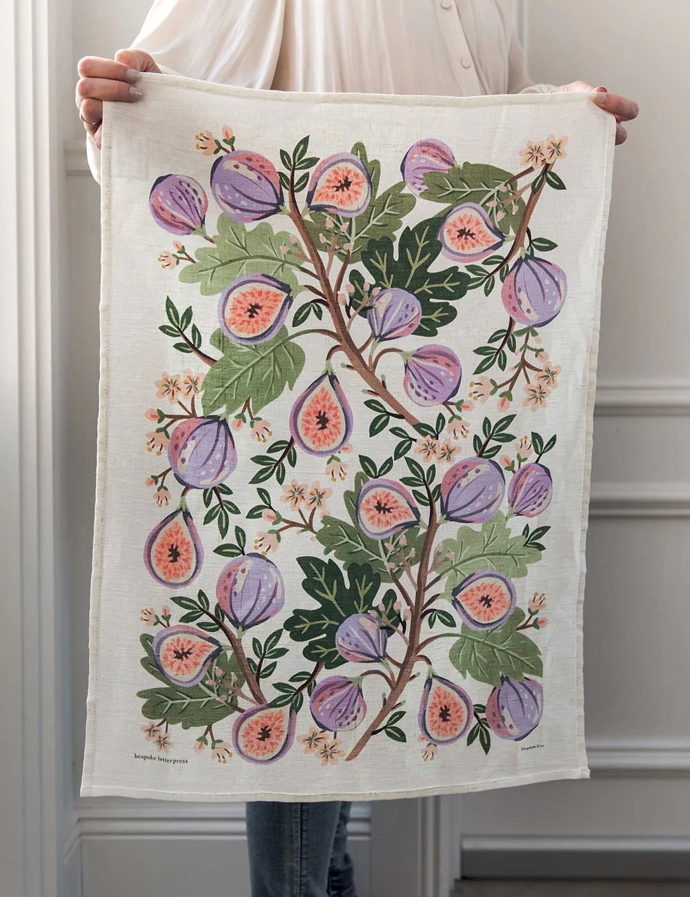 Figs 100% Linen Tea Towel - The Green Room Flower Company