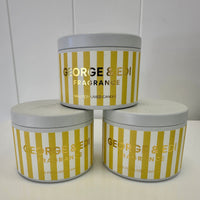 George & Edi candle small - The Green Room Flower Company