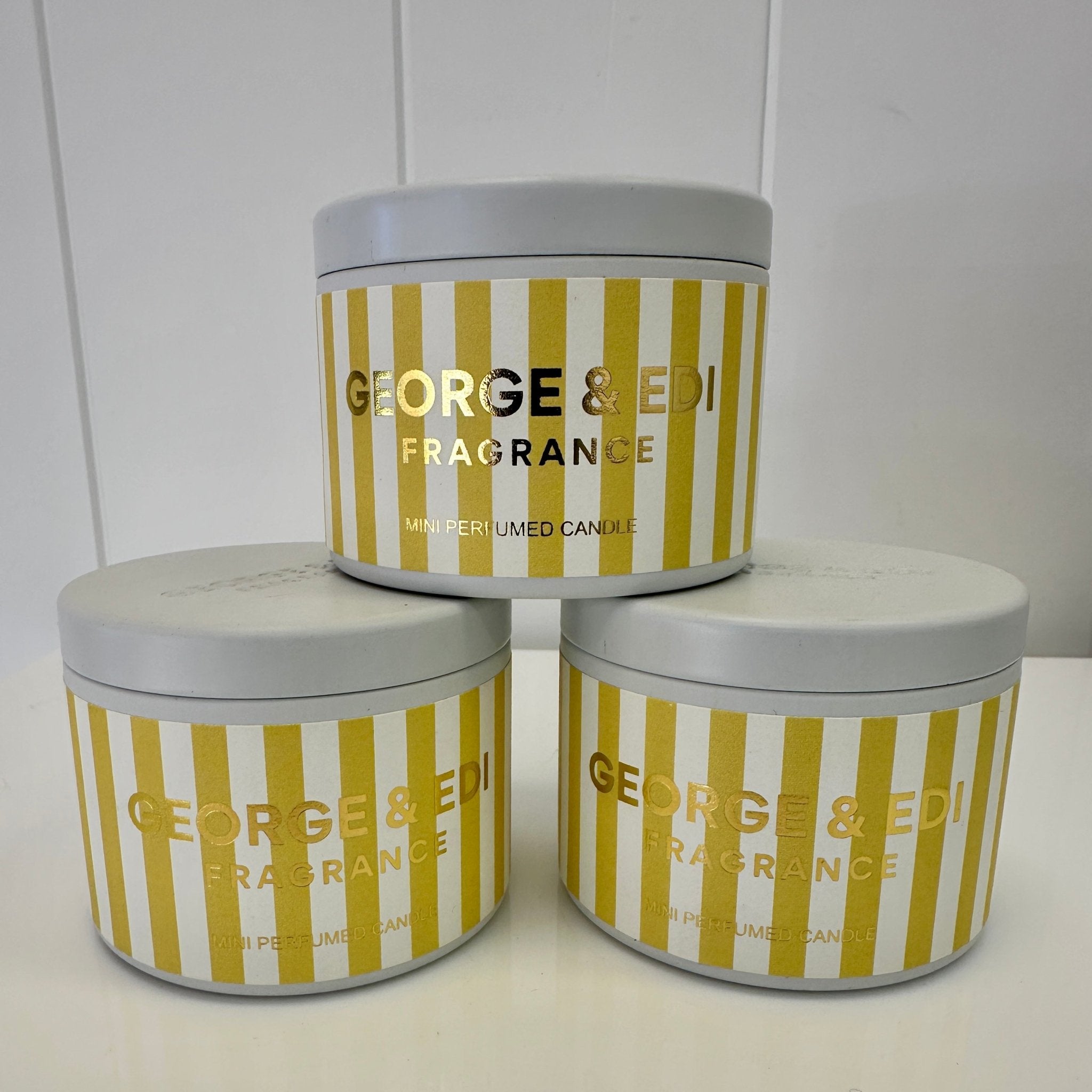 George & Edi candle small - The Green Room Flower Company