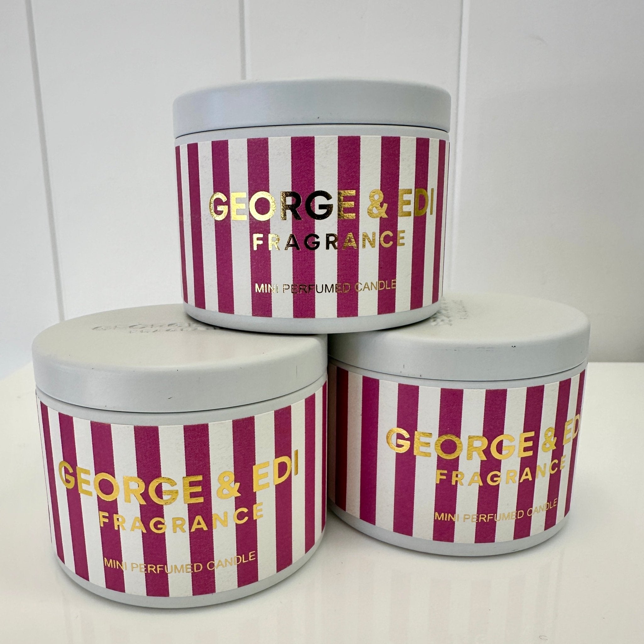 George & Edi candle small - The Green Room Flower Company