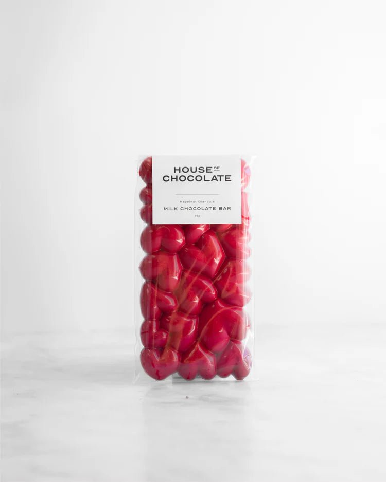 Gianduja Hazelnut Red Heart Bar - The Green Room Flower Company