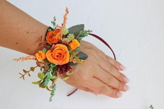 Mt Aspiring Wrist corsage - The Green Room Flower Company