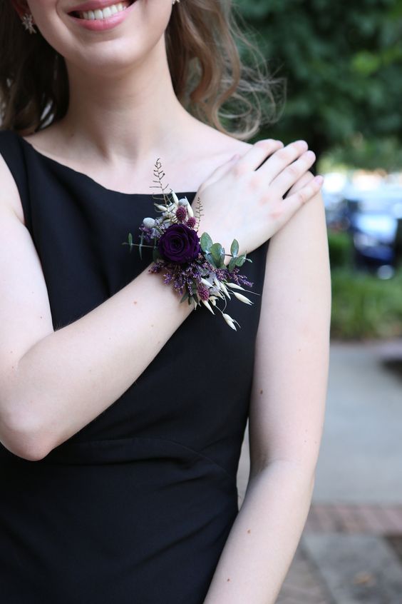 Mt Aspiring Wrist corsage - The Green Room Flower Company