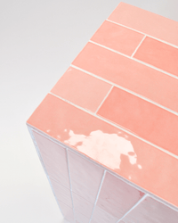 Pink Tile Plinths - The Green Room Flower Company
