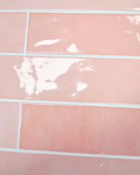 Pink Tile Plinths - The Green Room Flower Company