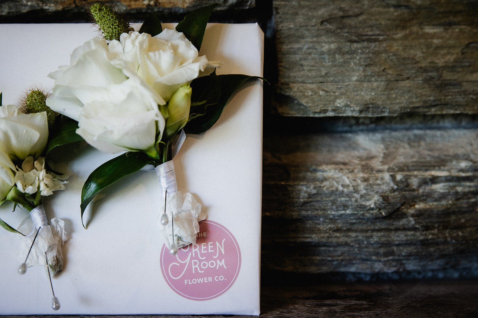 Wedding Buttonhole/Corsage - The Green Room Flower Company