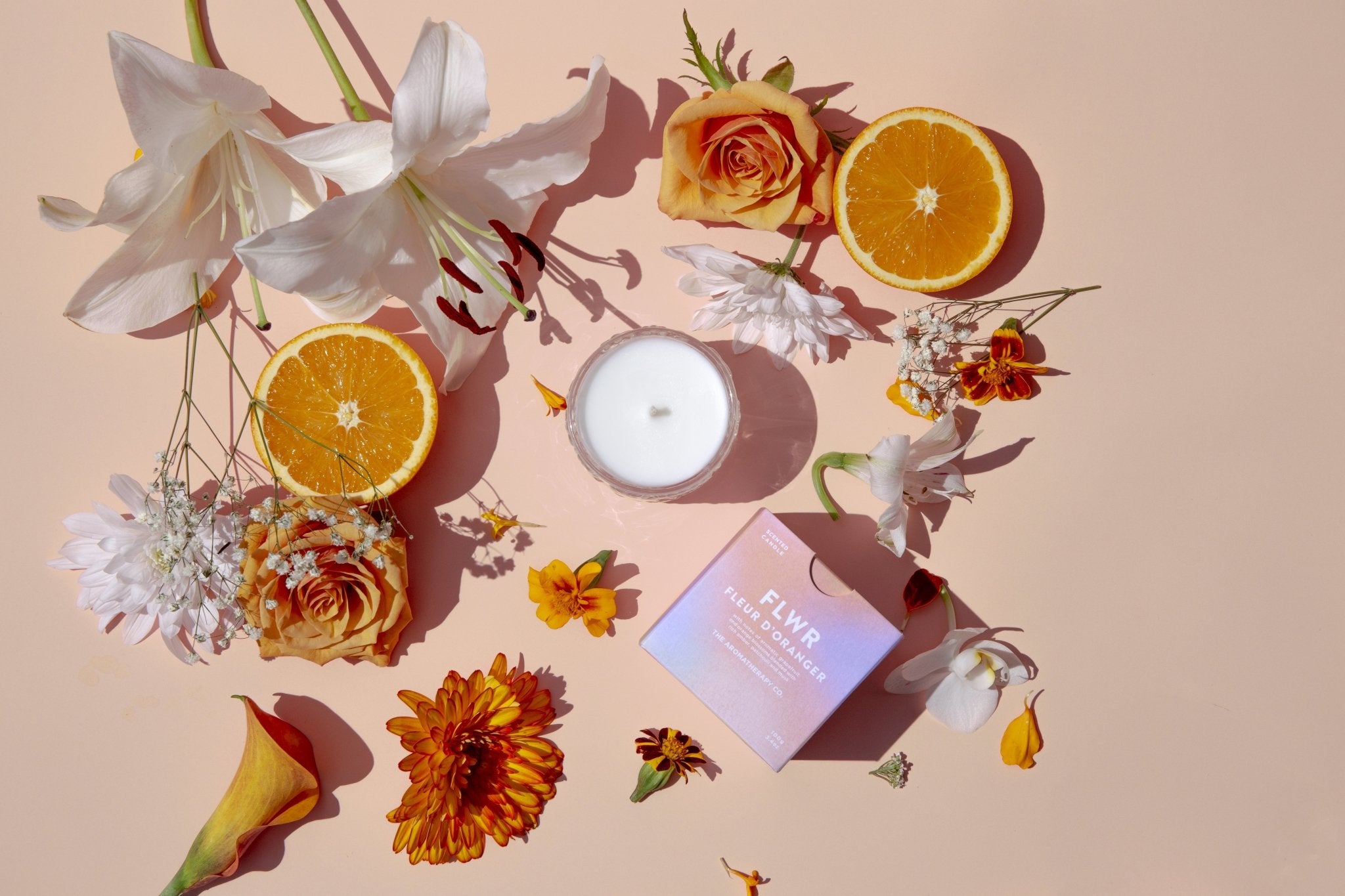 FLWR Candle - Fleur D Oranger - The Green Room Flower Company
