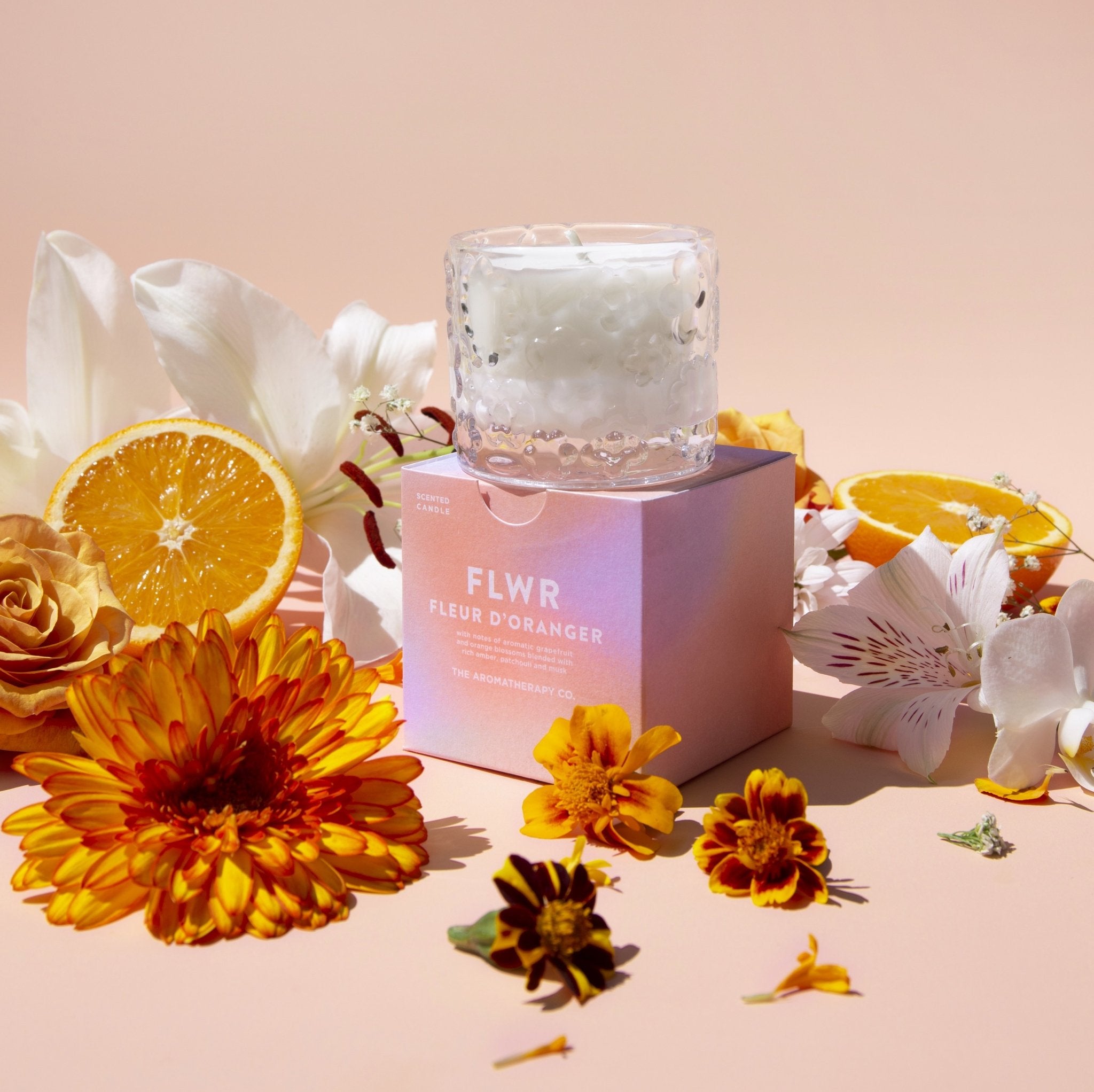 FLWR Candle - Fleur D Oranger - The Green Room Flower Company