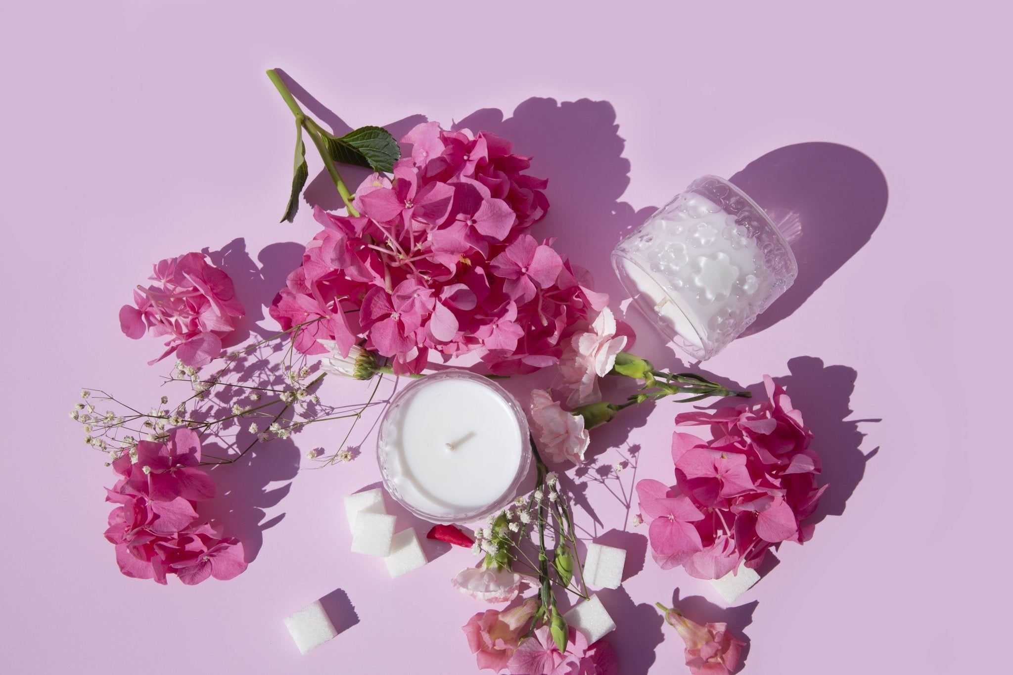 FLWR Candle - Sugared Rose - The Green Room Flower Company