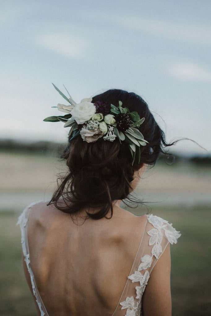 Hair piece The Green Room Flower Company