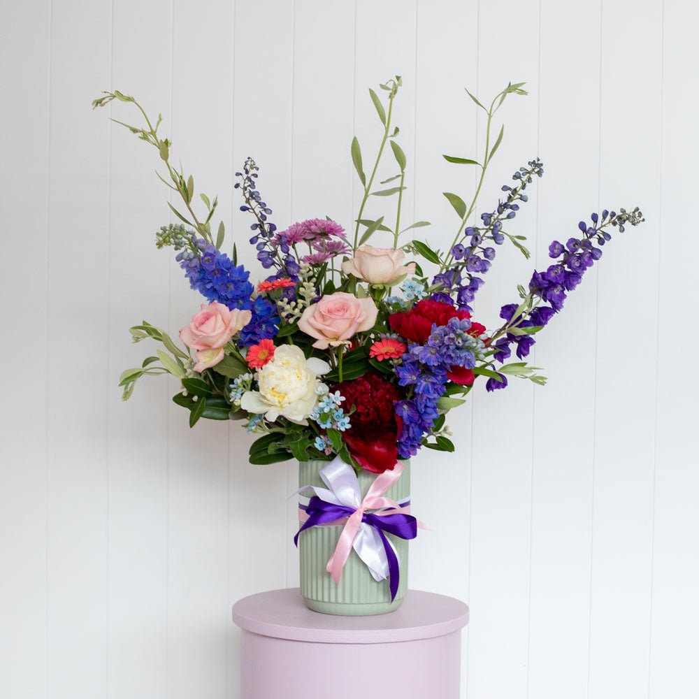 Ribbed Flower Vase - Florist Choice - The Green Room Flower Company