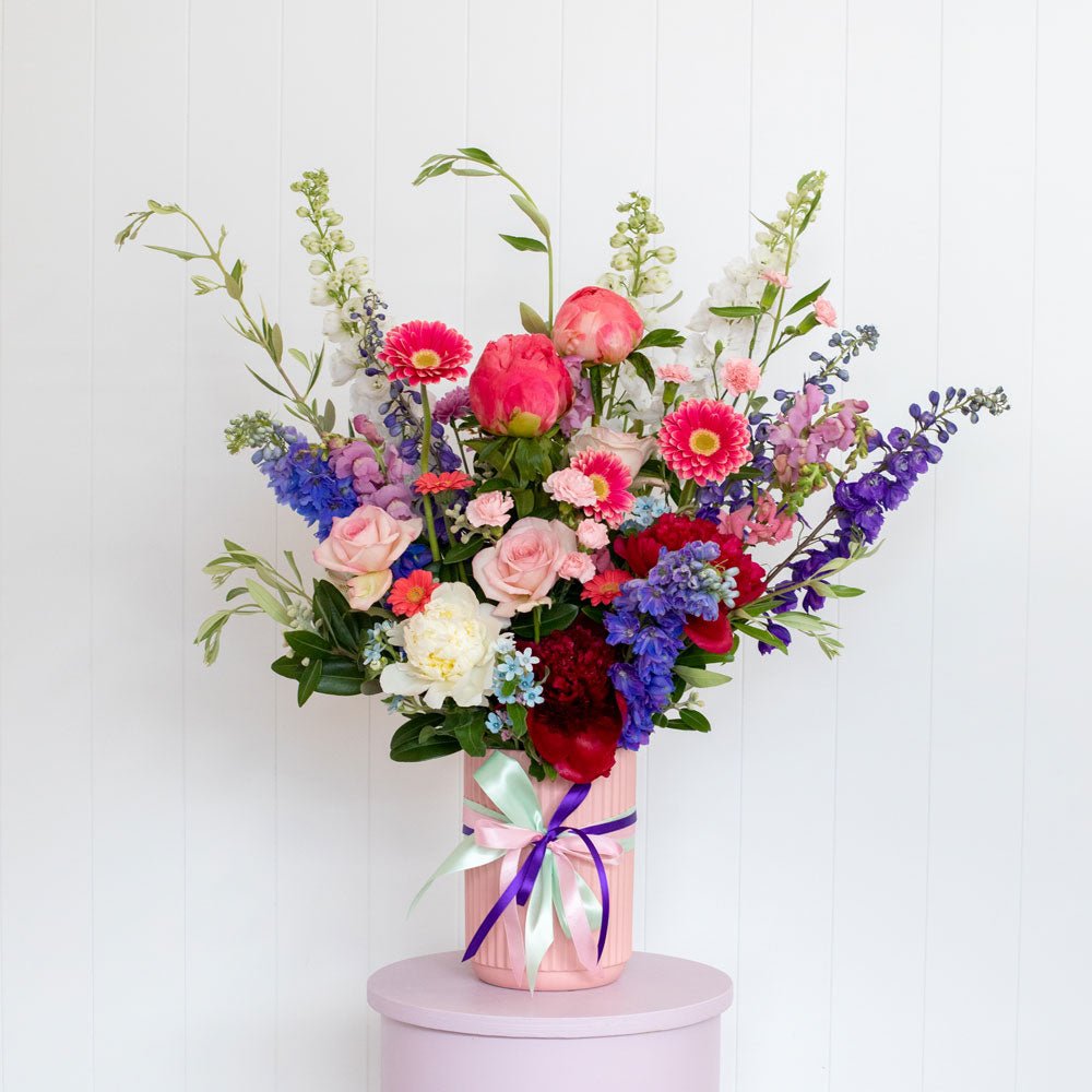 Ribbed Flower Vase - Florist Choice - The Green Room Flower Company